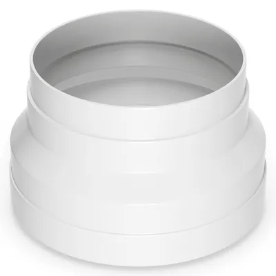 Produktbild von Adapter 90 mm für Abluftschlauch 125/150erØ Rohr Rundanschlusssystem für Belüftungstechnik