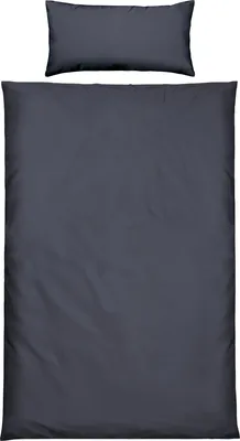 Produktbild von Erwin Müller Bettwäsche Ansbach" anthrazit 1x 135x220 cm + 1x 40x80 cm"