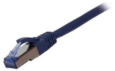 Produktbild von Synergy21 Patchkabel RJ45, CAT6A 500Mhz, 0,25m, blau, S-STP(S/FTP), AWG27, LSZH,