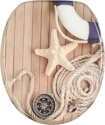 Produktbild von SANILO® WC-Sitz Maritime, Toilettendeckel direkt vom Hersteller, Klodeckel, Klobrille, WC Deckel, Toilettensitz, Toilettenbrille, WC Brille