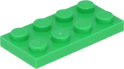 Produktbild von LEGO: 50 Platten, Größe 2x4 Noppen in Hellgrün