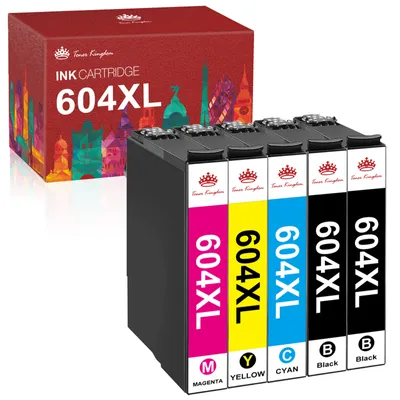Produktbild von 5er 604XL für Epson 604 Druckerpatronen XP-2200 XP-2205 XP-3200 XP-3205 XP-4200 XP-4205 WF-2910 WF-2930 WF-2935 WF-2950