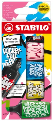 Obrázok produktu pre STABILO 07/05-30-10 STABILO zvýrazňovač BOSS MINI od Snooze One, balenie 5 ks