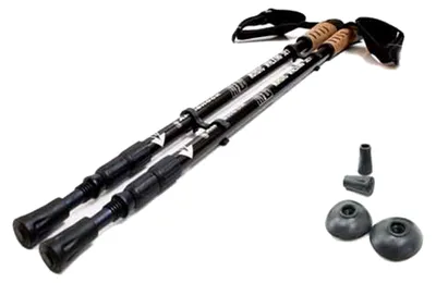 Produktbild von Teleskopische Nordic-Walking-Stöcke 65-135 cm Antishock Komfort und Stabilität