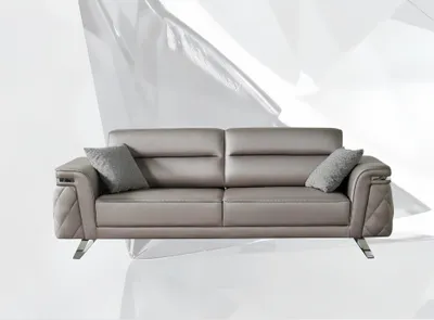 Obrázek produktu pro Třímístná pohovka Třímístná čalouněná pohovka šedá Moderní látkový design pohovky