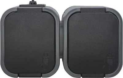 Immagine prodotto di B2 Doppelsteckdose N/Tz/U Ip54 Grau/Schwarz - E+9001582