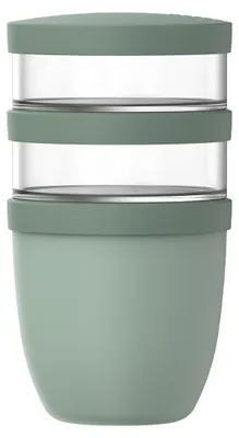 Image de MEPAL 107658094700 MEPAL Récipient isotherme pour repas Thermo-Lunchpot Ellipse nordic sage 0,5 + 0,2 x 0,2 l, 1 pièce