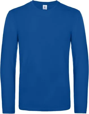 Obrázek produktu pro Pánské tričko s dlouhým rukávem - B&C #E190 LSL - royal blue - velikost M