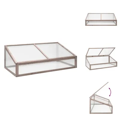 Obrázek produktu pro vidaXL Skleník šedý 110x58,5x39 cm Jedlové dřevo - Skleníky