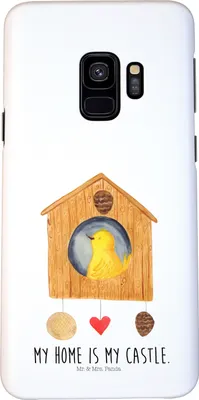 Produktbild von Mr. & Mrs. Panda Samsung Galaxy S9 Handyhülle Vogel Haus - Weiß - Geschenk, Castle, Wohnung, Lustige Sprüche, Smartphone Hülle, Cover, Zuhause, Handy Case, Nest
