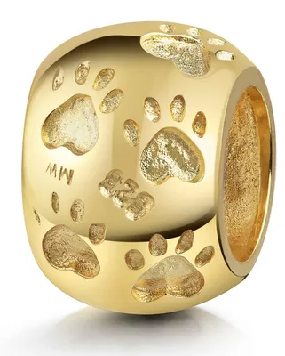 Produktbild von MATERIA by Matthias Wagner Gold Bead mit Pfoten aus 925 Sterling Silber vergoldet 1686