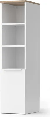 Produktbild von Universalschrank Vicco Wido Weiß/Sonoma 30.2 x 120 cm mit einer Tür, Model 57434