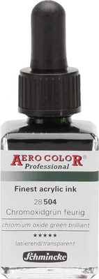 Produktbild von Chromoxidgrün feurig 28ml Schmincke Aero Color 28 504 23 Airbrush Farbe