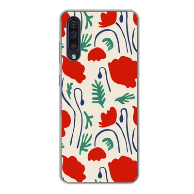 Produktbild von MuchoWow® Handyhülle Schutzhülle Hülle für Samsung Galaxy A50 Blumen - Rose - Muster Silikon Softcase Handy Hülle - Mobiltelefonhülle