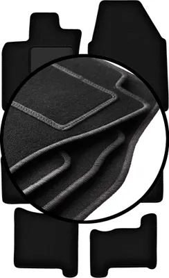 Obrázek produktu pro velurové autokoberce pro: Nissan Qashqai +2 (2007-2013) rohoze na Míru