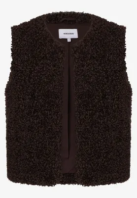 Produktbild von MORE & MORE Teddy Fur Vest espresso brown 42