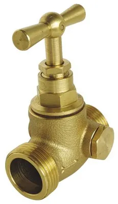 Produktbild von SOMATHERM FOR YOU – Absperrventil mit Entlüftung zum Einschrauben – Zuverlässig und robust – 1/2" – Gehäuse aus rohem Messing – ACS