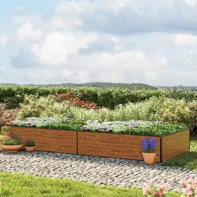 Zdjęcie produktu dla 119 x 297 x 39 cm Grzadka podwyzszona, optyka drewna