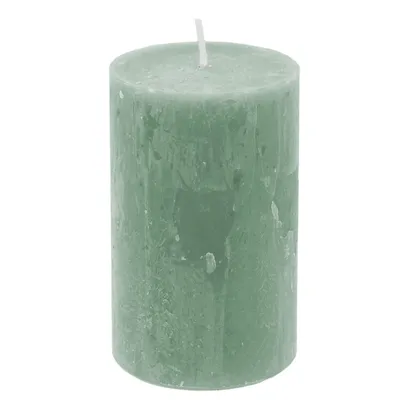 Produktbild von Stumpenkerze mint durchgefärbte Kerze aus Paraffin Höhe 15cm