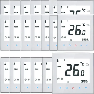 Produktbild von 20X 16A LCD Raumthermostat Smart Thermostat Elektroheizung Fußbodenheizung Programmierbares wöchentliche Raumtemperaturregler Digitaler Temperaturregler für Home School Office Hotel【GB-16A für elektrische Heizung】