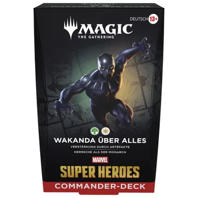 Produktbild von Magic: The Gathering - Marvel Super Heroes Commander Deck Wakanda über Alles - DE
