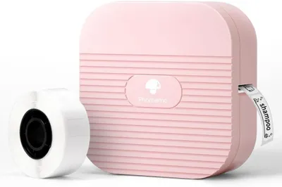 Produktbild von Phomemo Q31 Mini-Thermo-Etikettendrucker mit Bluetooth, kabellos, tragbar, Handgerät für iOS und Android für Zuhause und Büro, Rosa