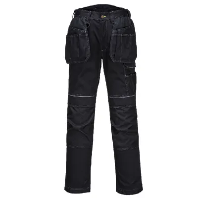 Produktbild von Portwest T602 PW3 Arbeitshose mit Holstertaschen Black Gr. 38