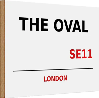 Produktbild von Holzschild London 30x20cm The Oval SE11