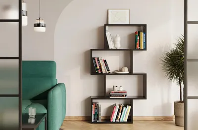 Obrázek produktu pro Designová knihovna TARIN - černá