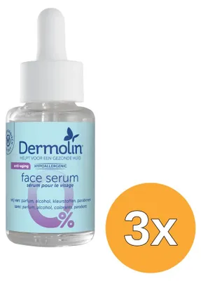 Produktbild von 3x Dermolin Anti-Aging-Serum mit Pipette (30 ml)