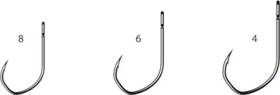 Produktbild von VMC 7231 Microspoon Hook - Angelhaken für Spoons, Größe/Packungsinhalt:Gr. 4 / 9 Stück