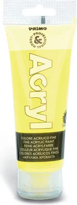 Produktbild von Feine Acrylfarben in 75 ml Tube zum Malen, Acryl Farbe Plakatfarbe für Leinwand, Farbe:neon gelb 210