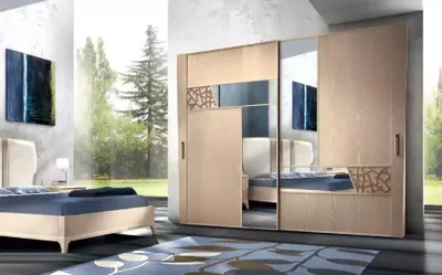 Produktbild von Schlafzimmer Kleiderschrank Holz Schrank Holz Italienische Möbel Schränke