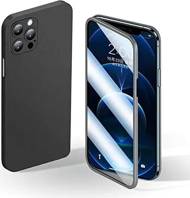 Image de Coque noire pour Apple iPhone 12 Pro Max avec protection d'écran A2342 A2410