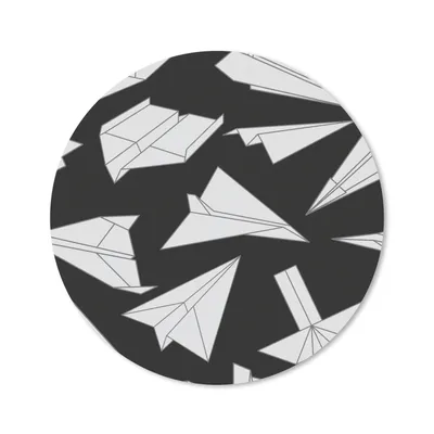 Produktbild von MuchoWow® Mauspad Mousepad Design - Papier - Flugzeuge 20x20 cm - Mousepads - Maus Mat - Pad - Mausunterlage - Schreibtischmatte