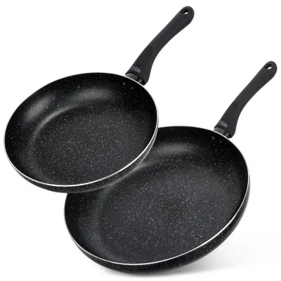 Produktbild von Vilde | Bratpfannen 2er Set - Ø 24/32 cm - Aluminium - Antihaftbeschichtung - Induktion - SIMPLE HOME