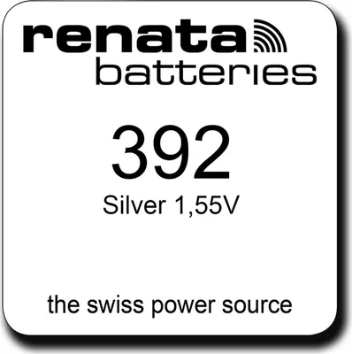Produktbild von Renata Watch 392 Uhrenbatterie SR41W AG3 0% Mercury 1,55 V Battery 1er Blister 392