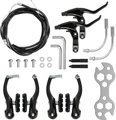 Productafbeelding van Fietsremmen Set - V-Brake met Remkabel en Remblokken