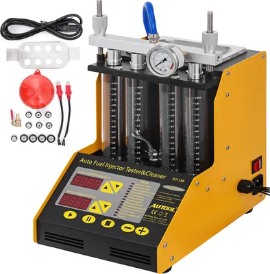 Produktbild von VEVOR 220V Ultraschall Benzin Injektor Reiniger 110 ml Ölwechselmaschine 20 ms Autotester Auto Fuel Injector Reinigung Einspritzdüsen Tester