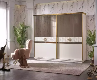 Produktbild von Kleiderschrank mit Schiebetüren r moderner Schränke 260cm Schrank