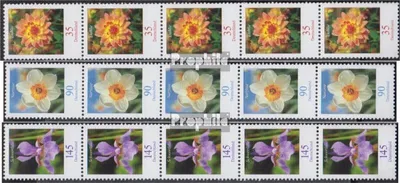 Produktbild von Briefmarken BRD (BR.Deutschland) 2006 Mi 2505R-2507R Fünferstreifen (kompl.Ausg.) postfrisch Blumen