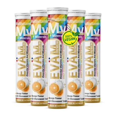Produktbild von EVÄM Multivitamin + Mineralien Brausetabletten – 12in1 aus Vitaminen & Mineralstoffen 5