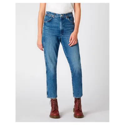 Productafbeelding van Wrangler Damen Icons 11Wwz Indigood Slim Jeans, per pak, kleur blauw (Good Vibes 13V)