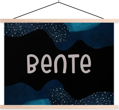 Produktbild von MuchoWow® Textilposter Bente - Pastell - Mädchen 60x45 cm mit holzfarbenen Rahmen - Bild