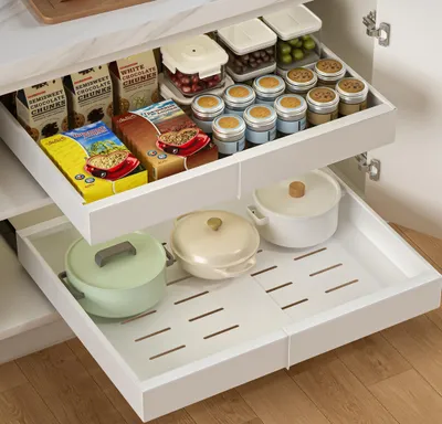Image de Tiroir de cuisine extensible pour le rangement et l'organisation