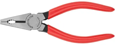 Zdjęcie produktu dla Knipex 03 01 140, Szczypce uniwersalne lineman's, 1 cm, Stal, Plastik, Czerwony, 140 mm
