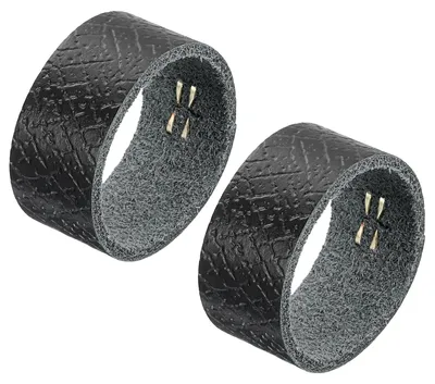 2 Leder-Riemenschlaufenhalter, schwarz, 9,5 cm Umfang, für 3,2 cm Gürtel