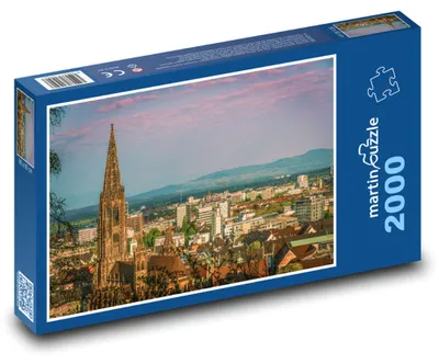 Obrázok produktu pre Puzzle 2000 Panoráma Freiburgu s katedrálou - martinpuzzle