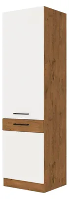 Produktbild von Vigo Hochschrank 60 Eiche Lancelot Weiß Hochglanz