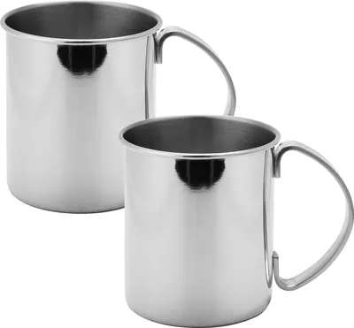 Produktbild von ECHTWERK Moscow Mule Becher Set 2tlg aus Edelstahl, 1000 ml, , Farbe:Silber